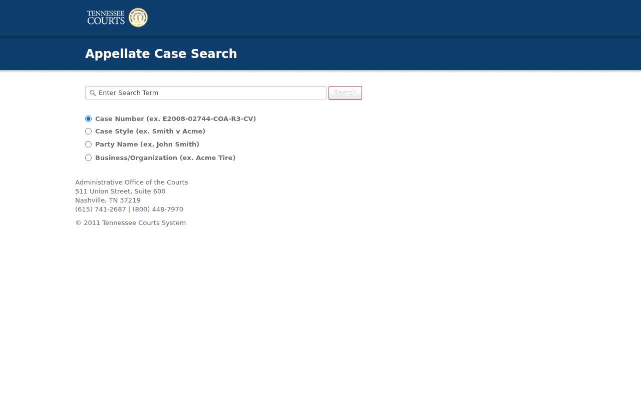 Cleveland people search options in Tennessee appellate court records